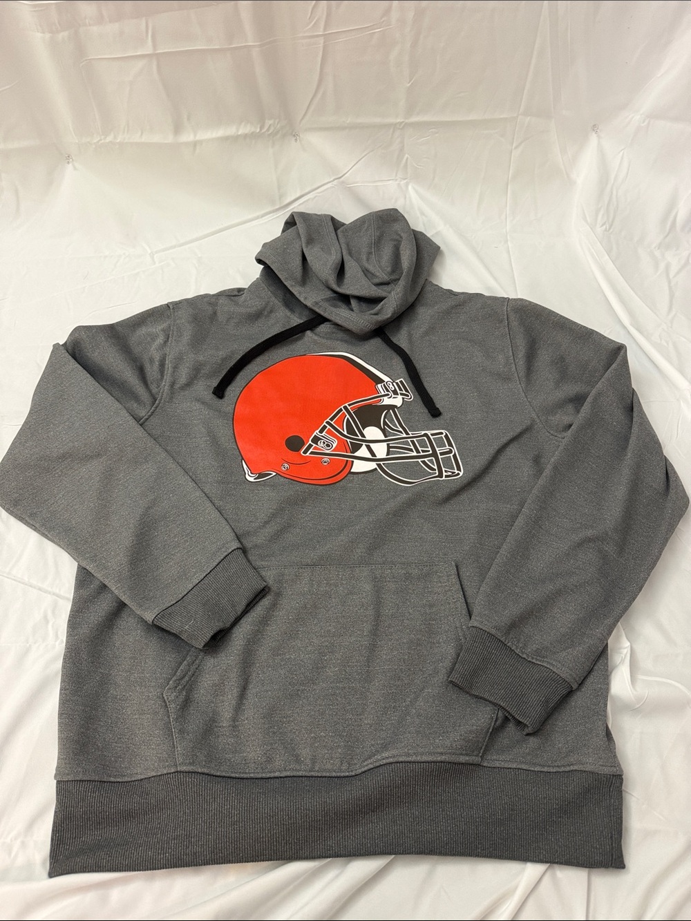 Cleveland Browns - Men's Gray Pullover Hoodie